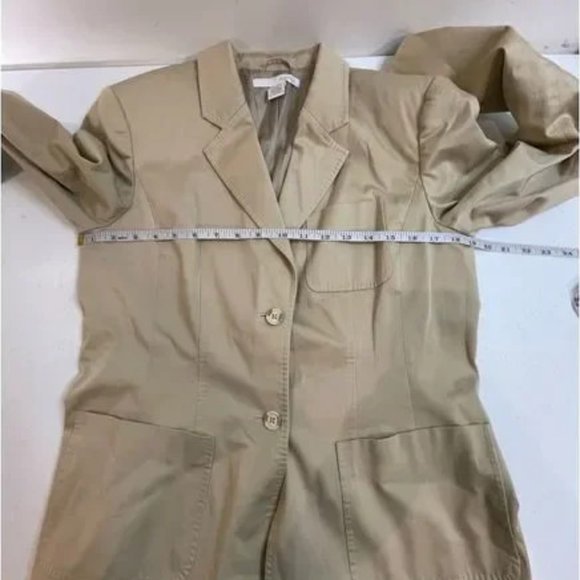 Marshall Fields women’s suit jacket tan size 10 - Picture 1 of 5